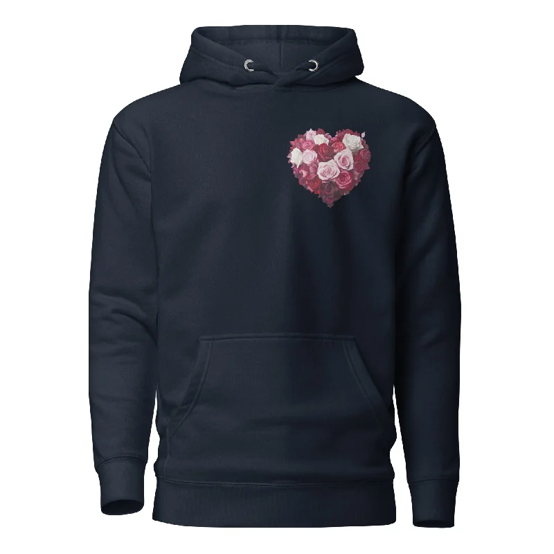 Red Roses Heart Unisex Hoodie