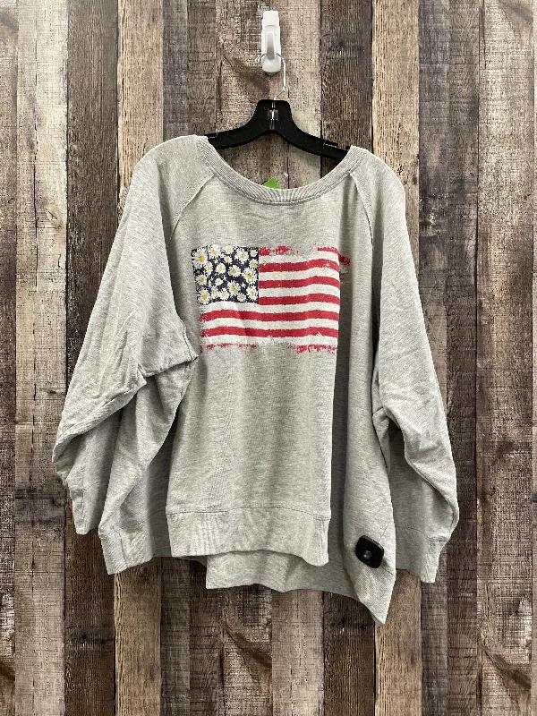 Sweatshirt Crewneck By Maurices In Grey, Size: 4