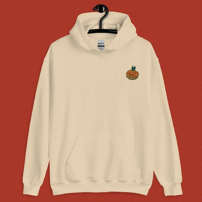 Tropical Pineapple Bun Embroidered Hoodie