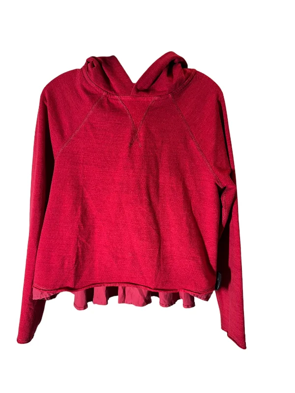 Athletic Sweatshirt Hoodie By Lululemon In Red, Size: 6