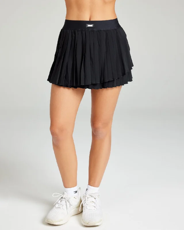 Breeze Tennis Skirt - Black