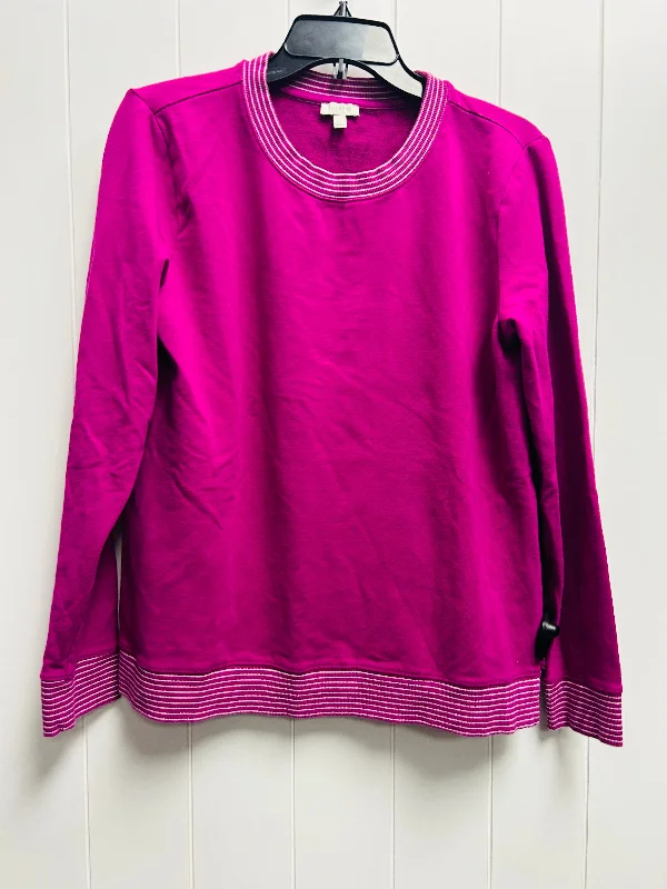 Sweatshirt Crewneck By Talbots In Pink, Size: M