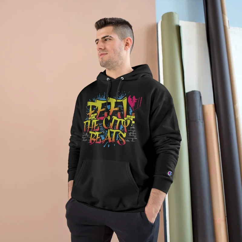 Feel the City Beats Champion Hoodie – Embrace the Urban Rhythm