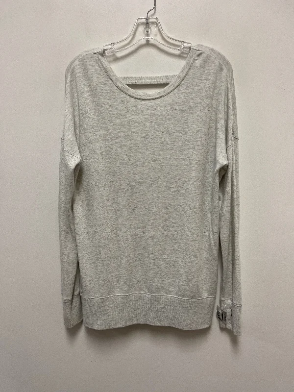 Athletic Sweatshirt Collar By Athleta In Grey, Size: M