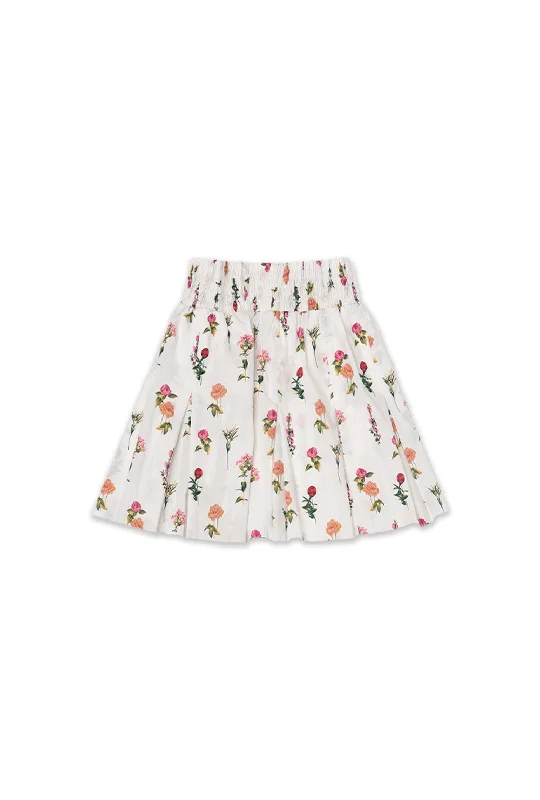 SAMPLE - Smocked Waist MINI Skirt - Bouquet