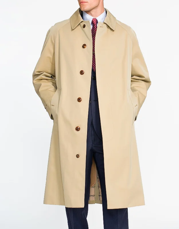 J. PRESS X GRENFELL TAN COTTON RAINCOAT