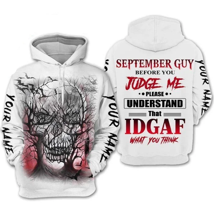 Custom Personalized Birthday September Guy Hoodie