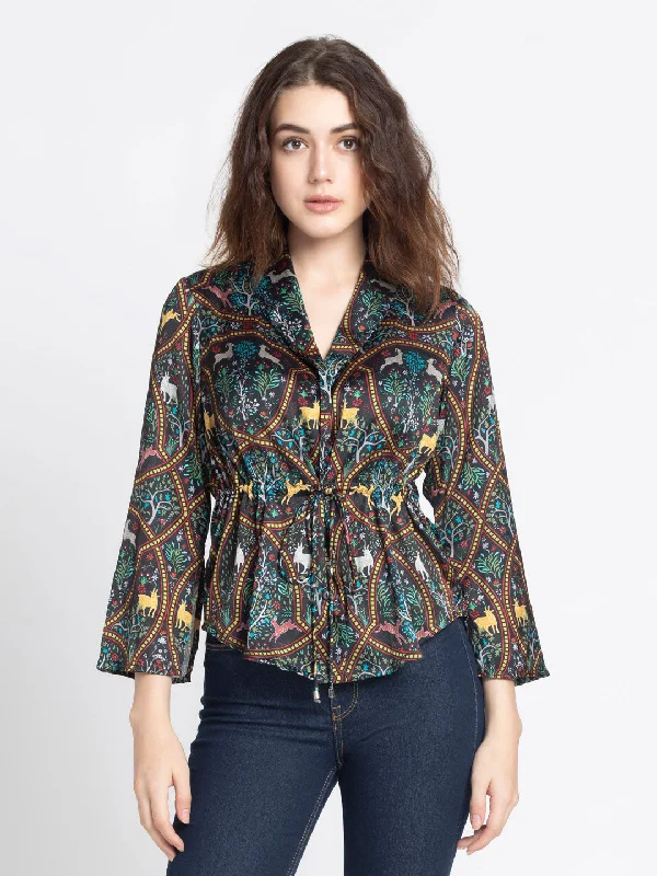 Shireen Cinched Shirt Jacket