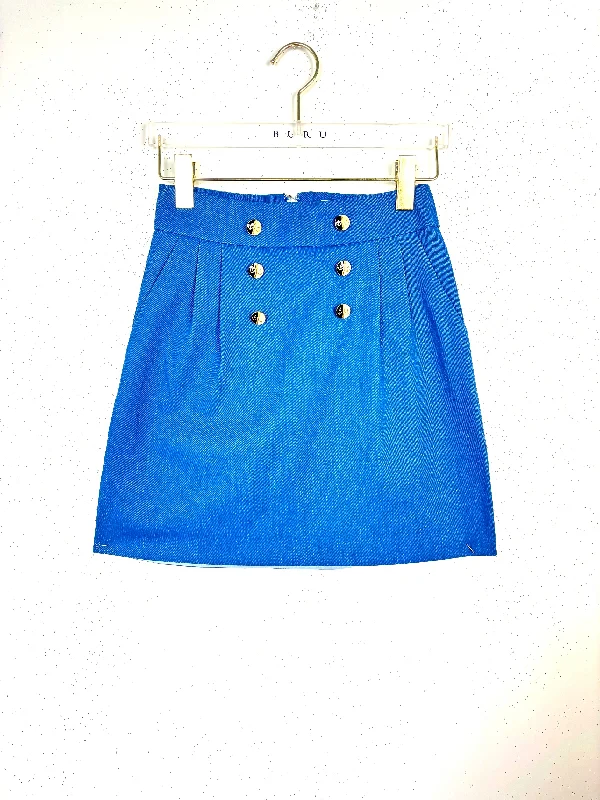 SAMPLE - Sailor Maggie Mini Skirt - Blue