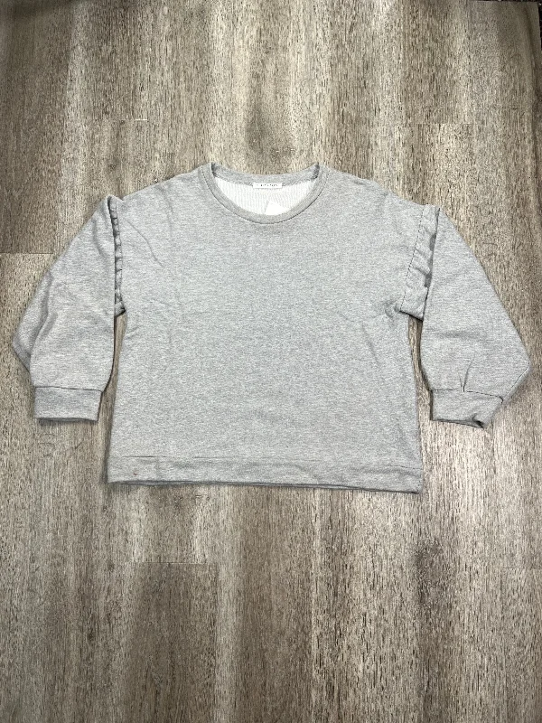 Sweatshirt Crewneck By Chris And Carol In Grey, Size: Xl