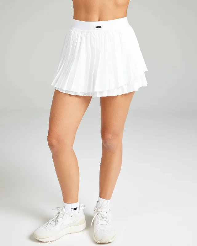 Breeze Tennis Skirt - White