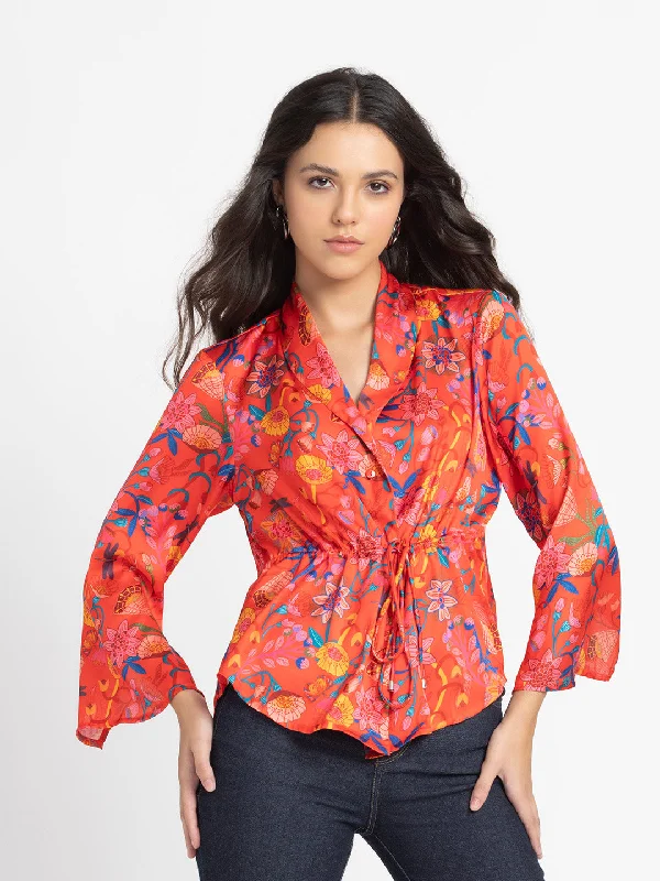 Camille Cinched Shirt Jacket