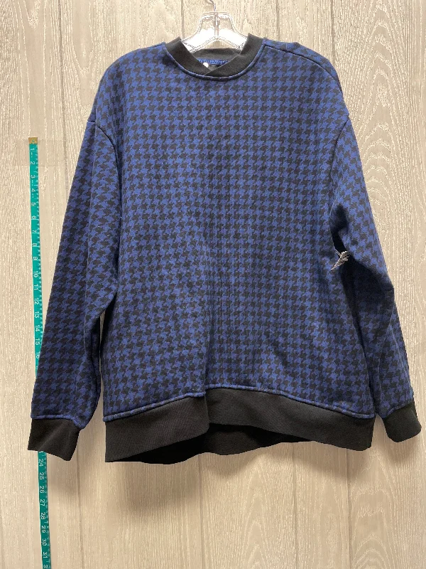 Sweatshirt Crewneck By Ivy Park In Plaid Pattern, Size: M