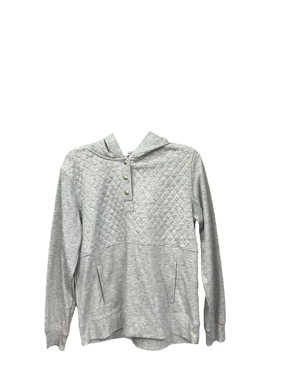 Sweatshirt Hoodie By Clothes Mentor In Grey, Size: S