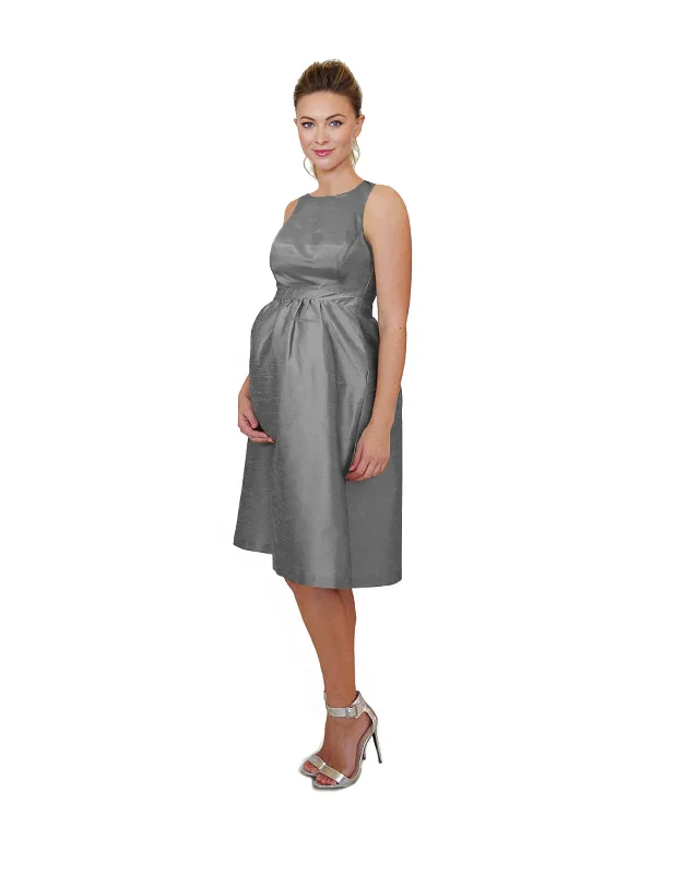 Chloe Bodice With Maternity Skirt Long in Shantung