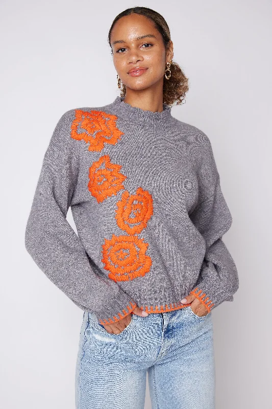 Shannon Floral Embroidery Sweater