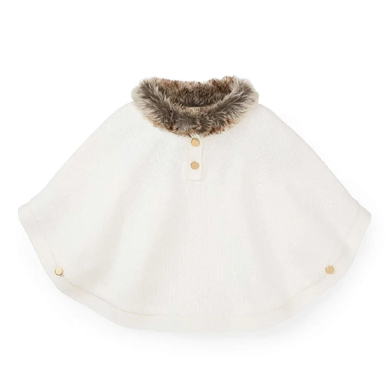 Sweater Cape with Faux Fur - Baby