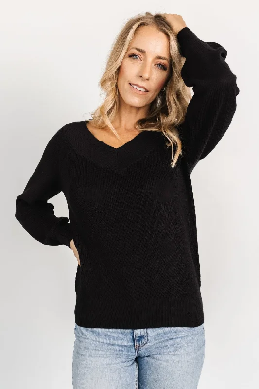 Avenue Knit Sweater | Black