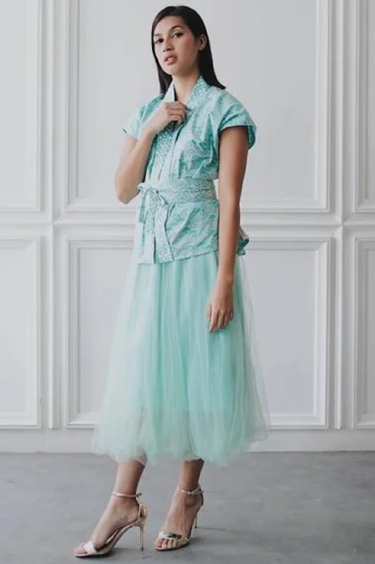 Basic Tulle Skirt In Mint