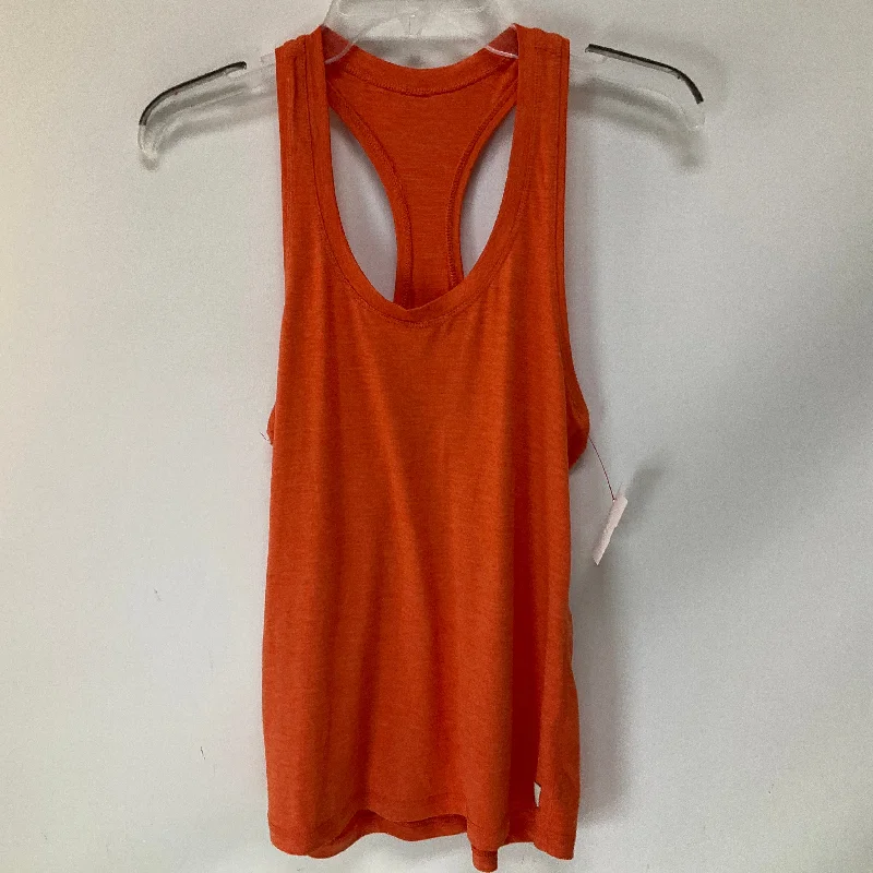 Athletic Tank Top By Vuori In Orange, Size: M