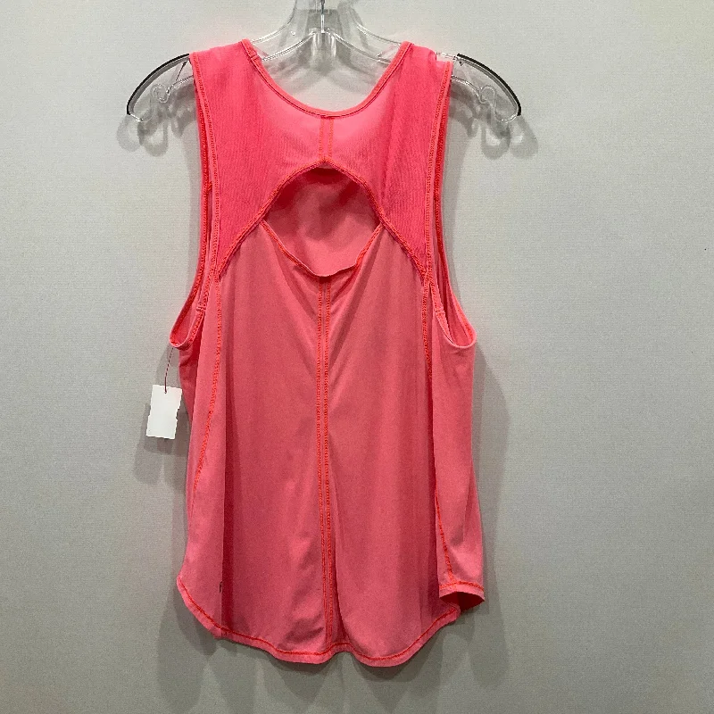 Athletic Tank Top By Lululemon In Pink, Size: 8