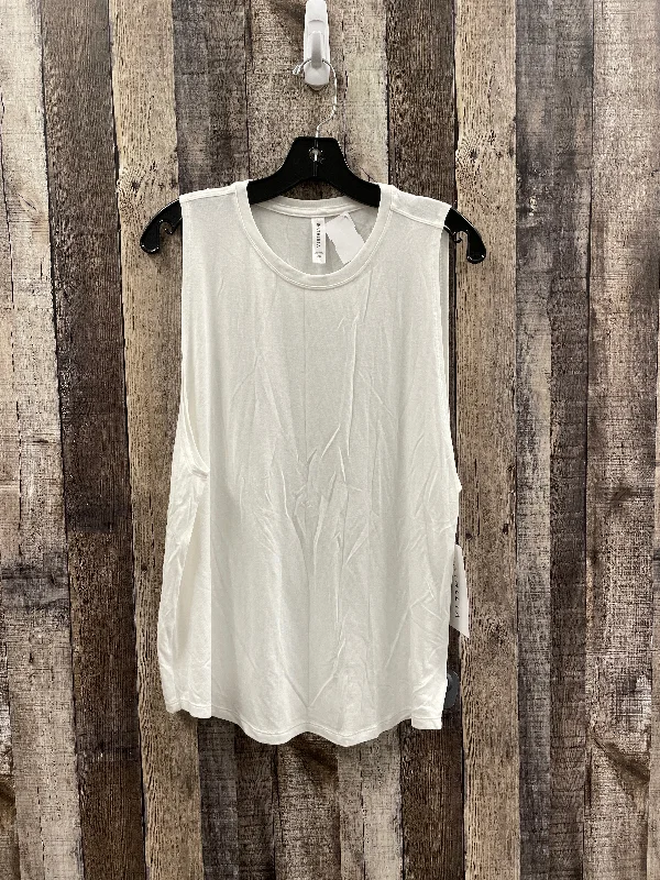 Athletic Tank Top By Athleta In White, Size: L