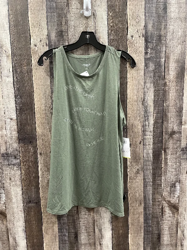 Athletic Tank Top By Old Navy In Green, Size: Xl