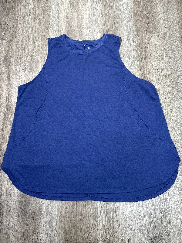 Athletic Tank Top By Tek Gear In Blue, Size: 2x