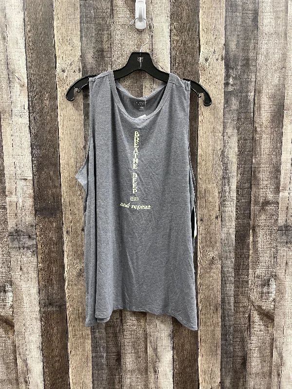 Athletic Tank Top By Old Navy In Grey, Size: Xl