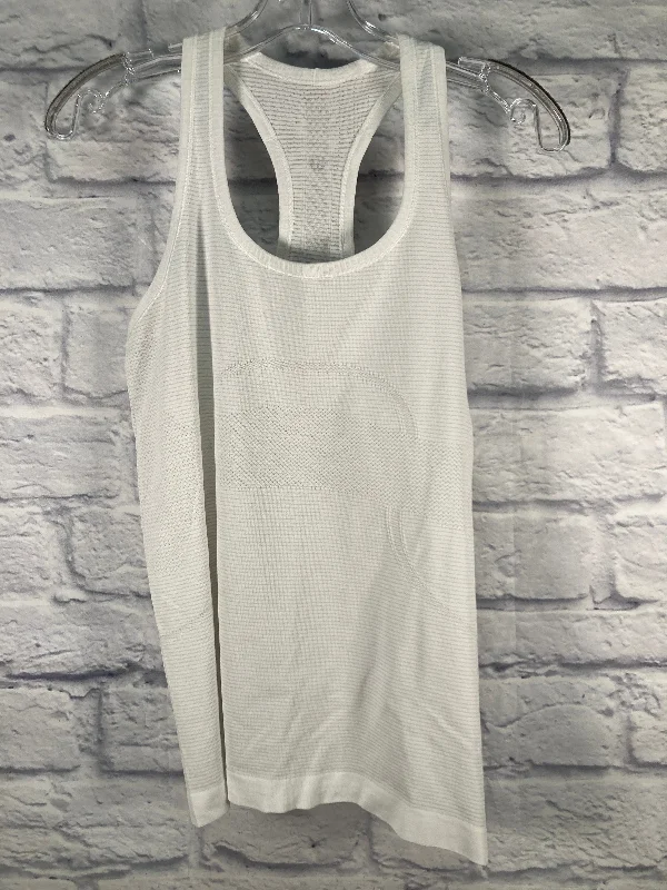 Athletic Tank Top By Lululemon In White, Size: M