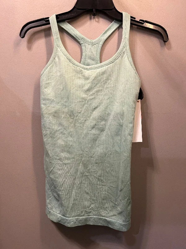 Athletic Tank Top By Lululemon In Aqua, Size: S