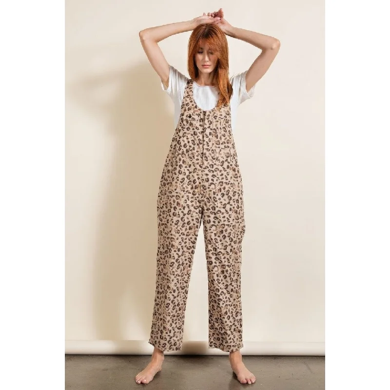 Animal/Leopard Printed Jumpsuit