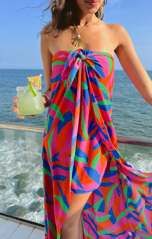 Ipanema Tie Dress ~ Island Punch