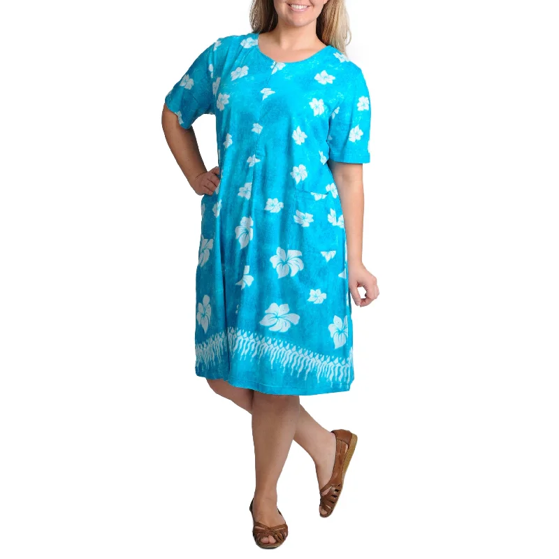 La Cera Women's Plus-Size Unlined Floral-Printed Casual Dress