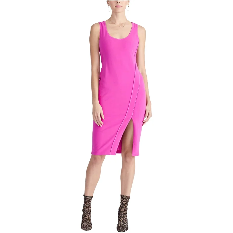 Rachel Roy Womens Contrast Stitch Tank Dress