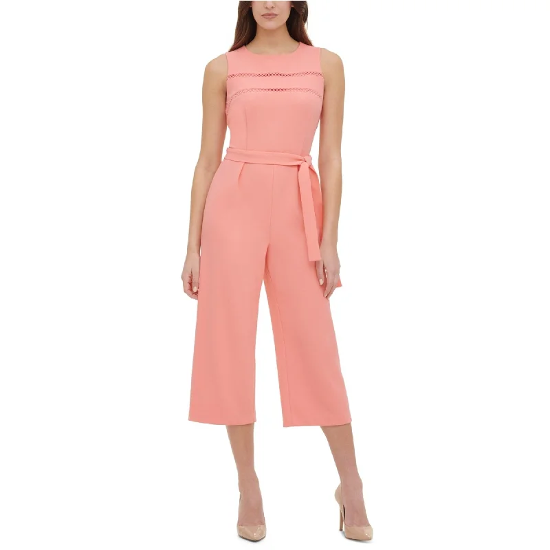 Tommy Hilfiger Womens Circle Trim Jumpsuit