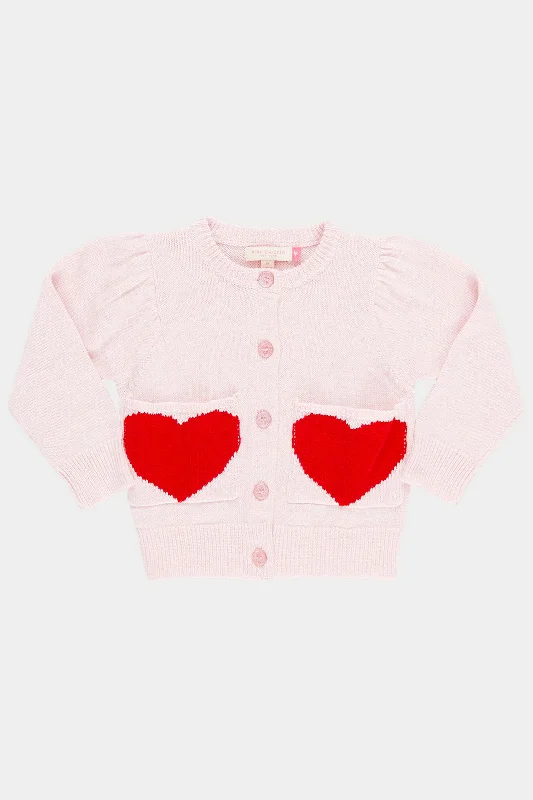 Red Hearts Pocket Sweater