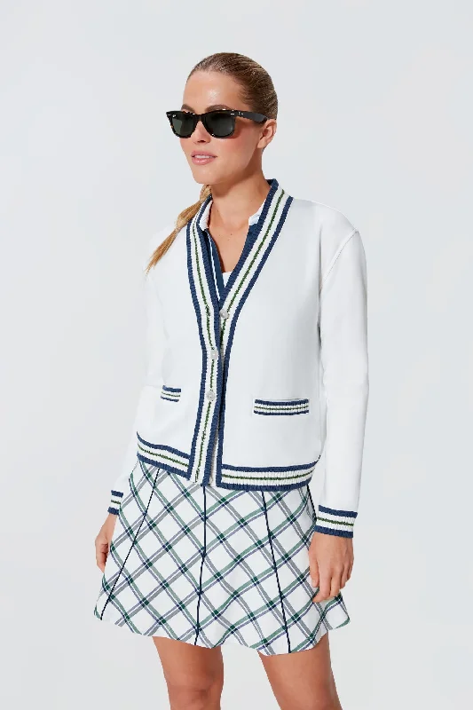 White Charley Golf Cardigan