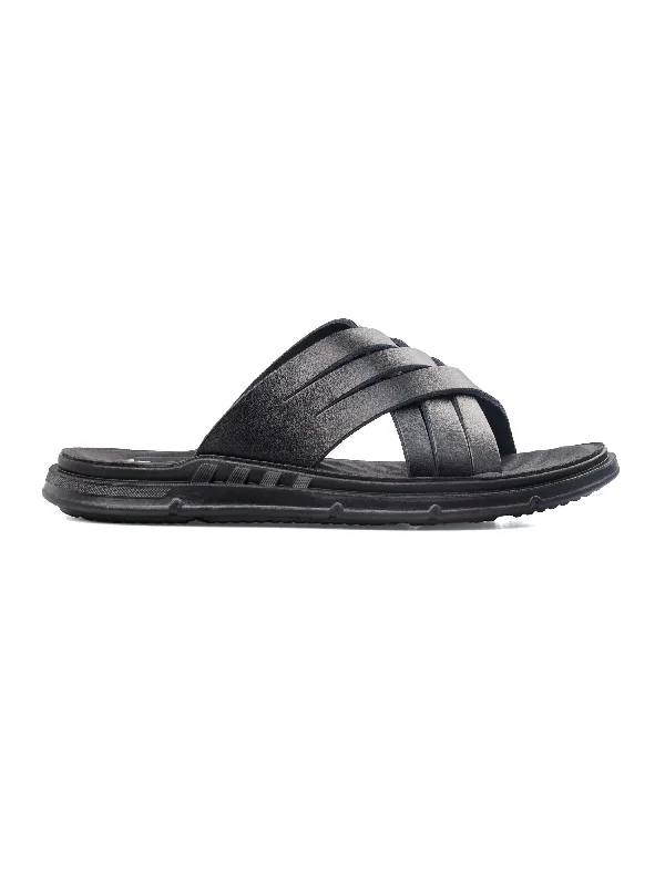 Cyro Sandal - Black Leather