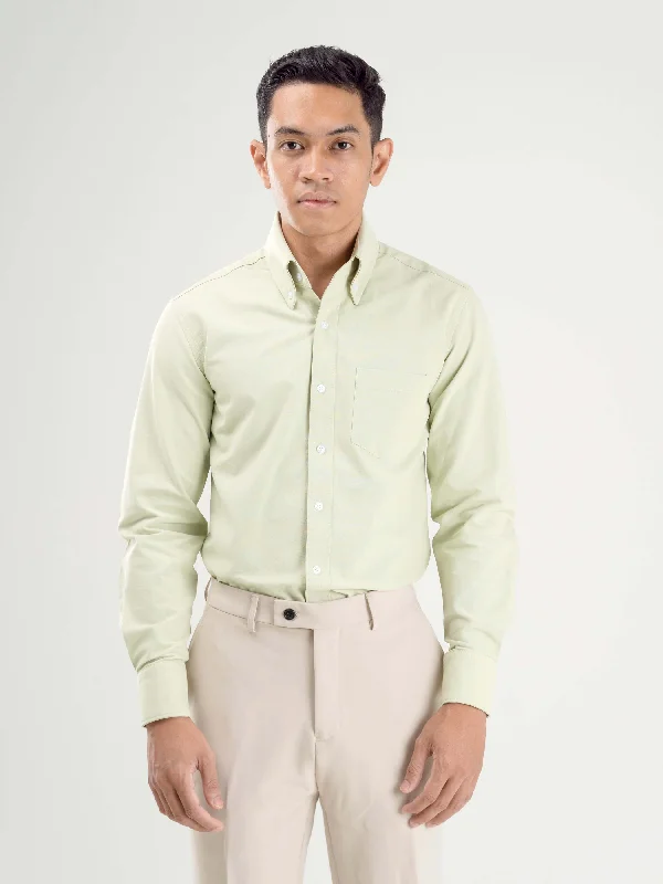 Formal Shirt - Mint Green Oxford Button-Down Collar