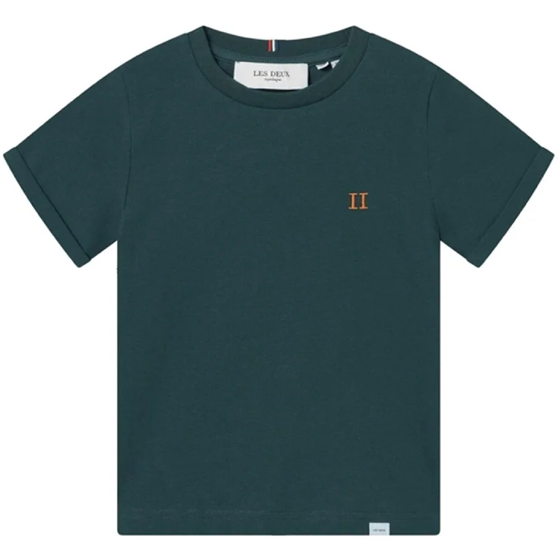 Les Deux Kids Pine Green/Orange Nørregaard T-Shirt