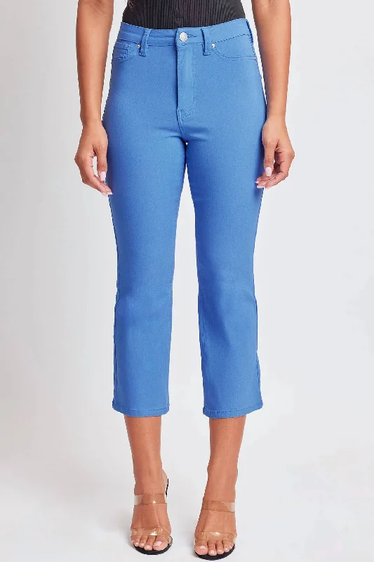 Missy High-Rise Hyperstretch Wide Leg Jeans In Blue Bay