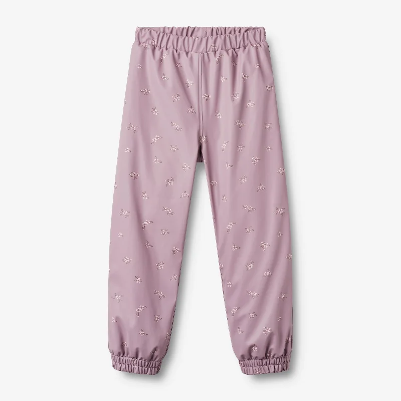 Thermo rain pants Um - soft lilac flowers