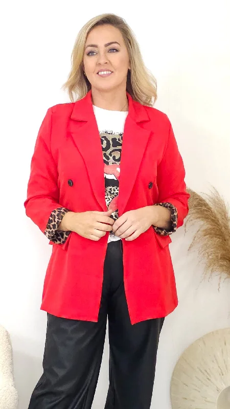 Charleen Red Blazer