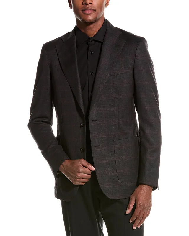 Zanetti Wool Suit Jacket